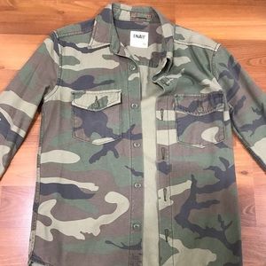 NWOT TNA Camo Button down shirt